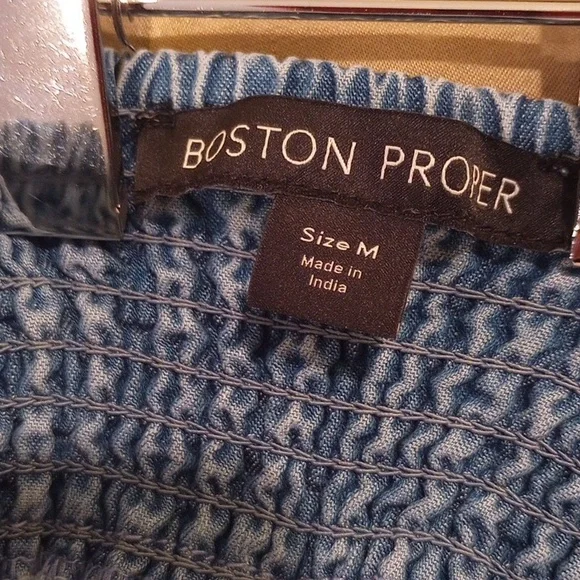 Boston Proper Tencil Denim Wide Leg Jeans - Picture 4 of 7